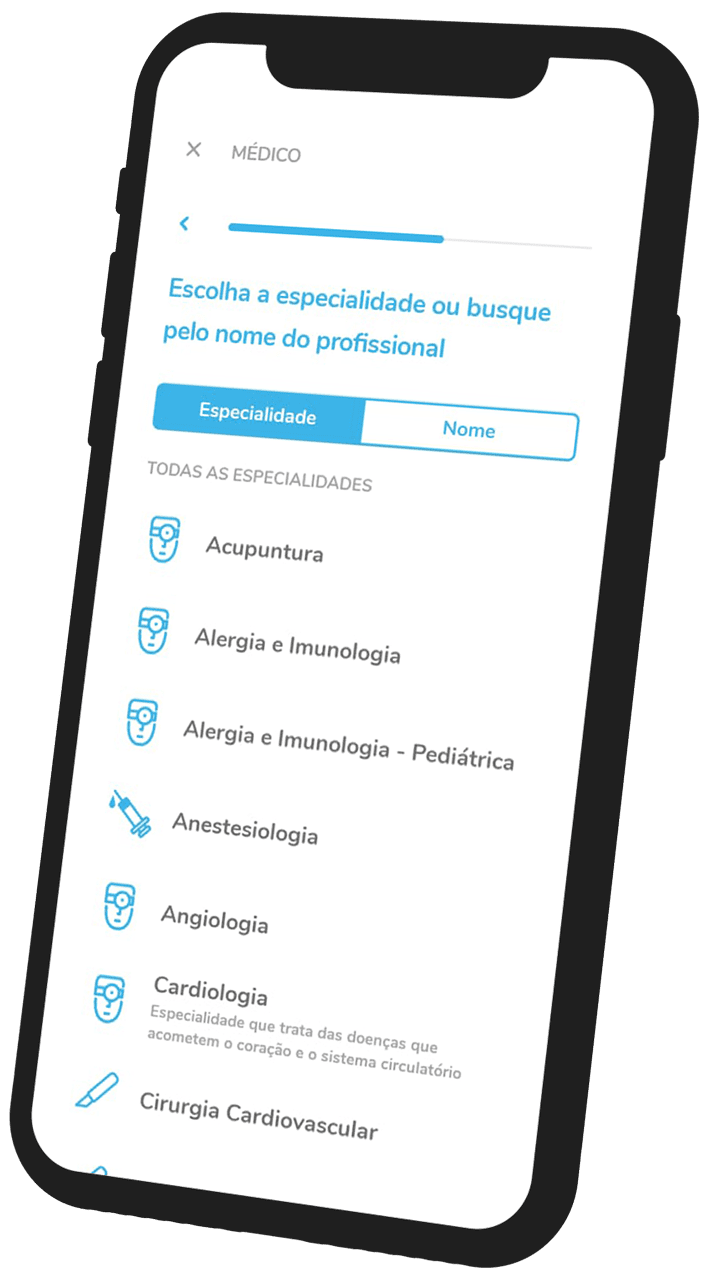 mockup-telemedicina Imagem de celular com app de teleatendimento Unimed-Rio