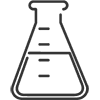 exames laboratoriais- frasco com líquido dentro