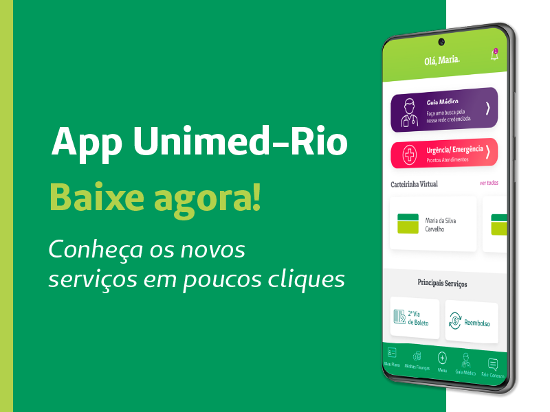 Unimed-Rio | Você já conhece o novo App Unimed-Rio?