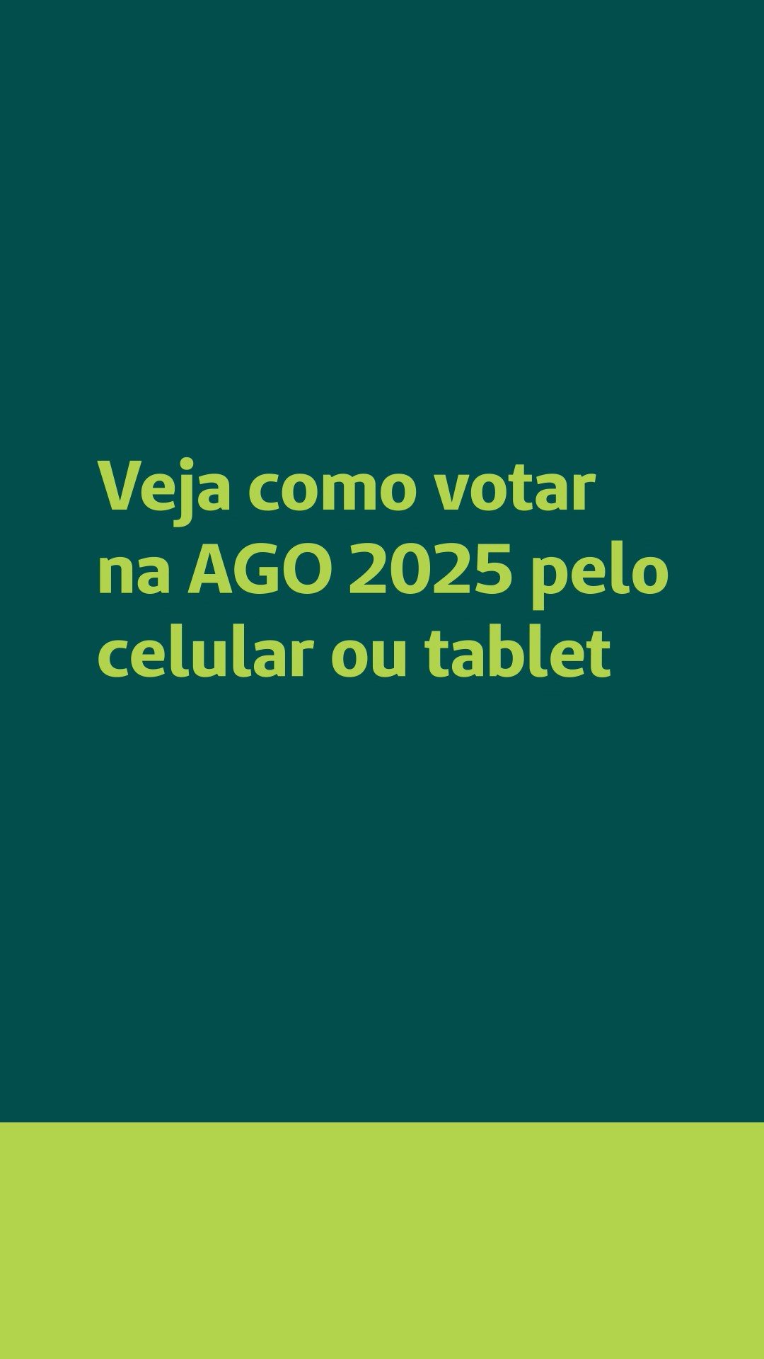 Como votar pelo celular